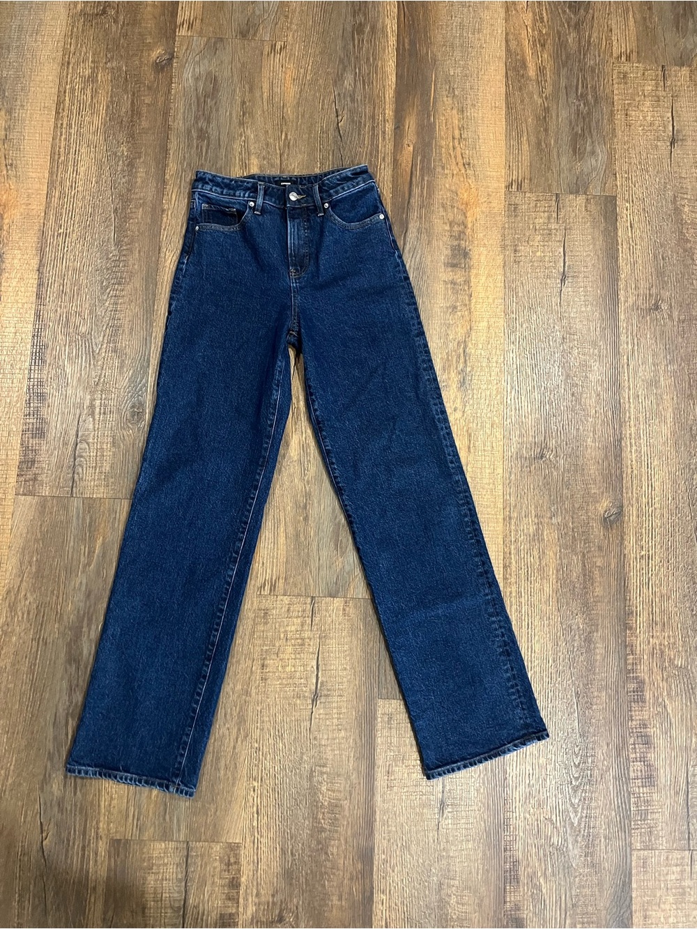 Dark Wash Straight Leg Jeans